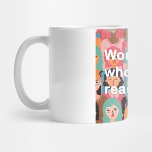 Women who lead, read. Mug